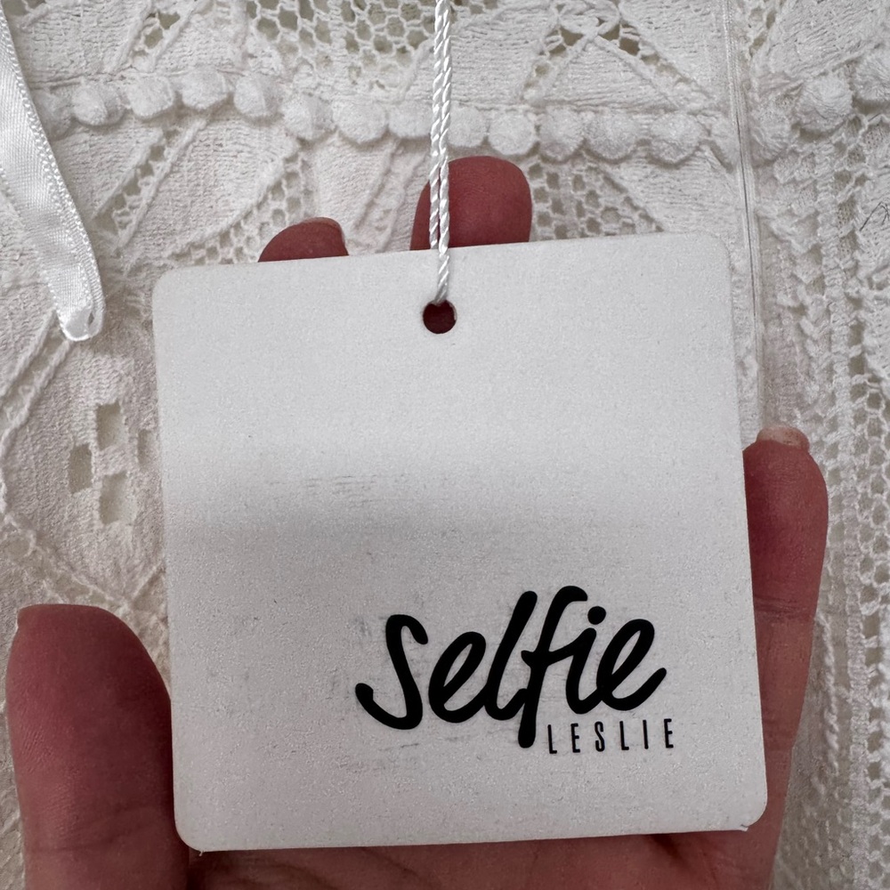 Selfie Leslie White Lace High Low Dress - Picture 5 of 5